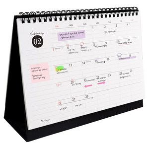 아이씨엘디자인 2027 데스크 스케쥴러 캘린더, 혼합색상, 1개