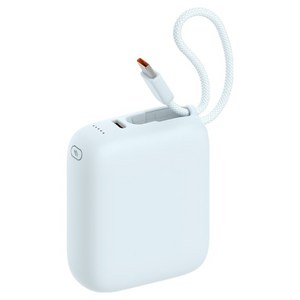 어반어스 PD 22.5W 고속충전 포터블 큐브 일체형 보조배터리 10000mAh C타입, 블루, UB-PA10MB23W