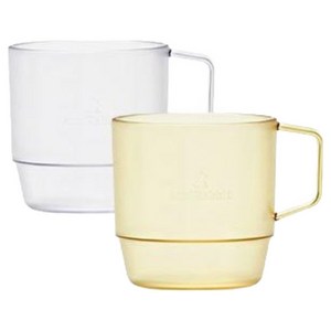 아띠래빗 안심 미끄럼방지 에코젠 스스로물컵, 투명, 옐로우, 2개, 260ml