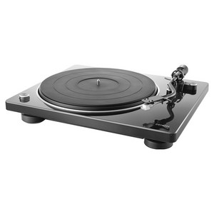 데논 DP 400 벨트식 세미오토매틱 포노 이월라이저 내장 턴테이블, DP400BKE2K, 블랙