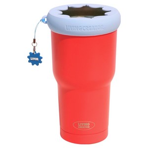 리빙크리에이터 지켜텀 테이크아웃 진공 보냉 투고텀블러, PASTEL BLUE RED, 1개, 954ml