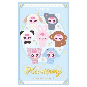 캐치티니핑 마이핑 하츄핑 애니멀 시리즈 서프라이즈 플러시 키링 2, 랜덤발송, 1개, 170mm