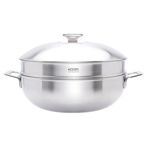 KOOZA 316Ti 통5중 스테인리스 파티웍 세트 양수, 1세트, 32cm