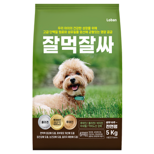 잘먹잘싸 6free 강아지 사료 대용량, 연어, 5kg, 1개