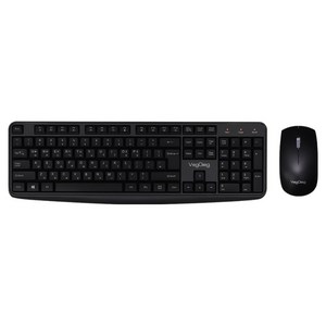 베지그 저소음 무선키보드 마우스 세트, 일반형, 블랙, MK700