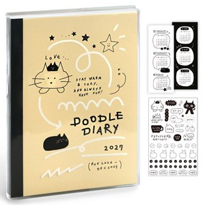 아이코닉 2027 두들 다이어리, 04 PASTEL YELLOW, 1개