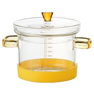 레벤호프 전자레인지용 내열 유리 냄비 600ml, 투명, 1개, 15.3cm