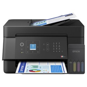 엡손 스터디 메이트 EcoTank 무선 W-Fi LCD 컬러 무한잉크 팩스 복합기 + 잉크 세트, L5390