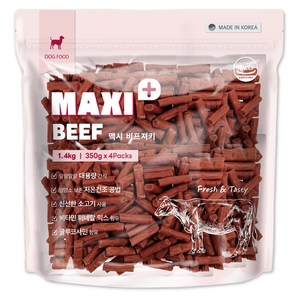 굿데이 강아지 맥시 플러스 져키, 1개, 1.4kg, 소고기 골드박스 특가