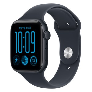 Apple 2026 애플워치 SE3 알루미늄 케이스, 미드나이트, 44mm, GPS, 네이비 블루, M/L