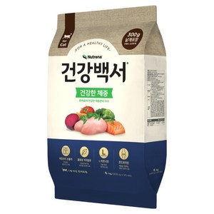 뉴트리나건강백서 캣 건강한 체중 건식사료, 닭+연어, 6kg, 1개