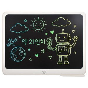 LCD 전자 메모 드로잉 패드 컬러 태블릿 668, 아이보리(668-10), 1개