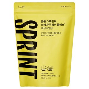 클룹 스프린트 크레아틴 워터 플러스 레몬라임맛 30p, 180g, 1개