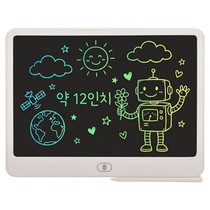 LCD 전자 메모 드로잉 패드 컬러 태블릿 668, 아이보리(668-12), 1개