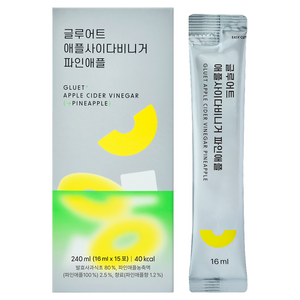 글루어트 애플사이다 비니거 파인애플 15p, 1개, 240ml