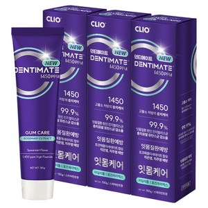 크리오 덴티메이트 고불소 1450 잇몸케어 치약, 150g, 3개