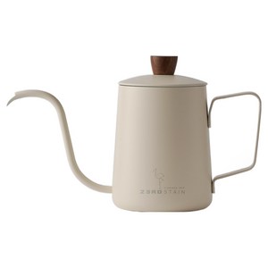 빈플러스 핸드드립 커피 드립포트 화이트, 1개, 단품, 600ml