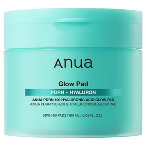 아누아 PDRN 100 히알루론산 글로우 패드, 60매입, 180ml, 1개