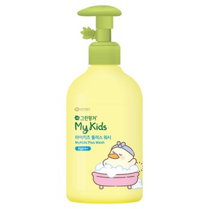 그린핑거 마이키즈 플러스 바디워시 푸아 복숭아향, 320ml, 1개