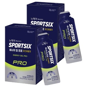 뉴케어스포식스 정품 에너지 젤 프로 파인애플맛 6p, 45g, 2개