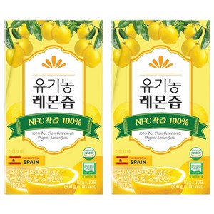 프롬바이오 NFC 유기농 레몬즙 30p, 300g, 2개