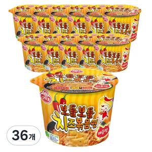 오뚜기 보들보들 치즈 볶음면 매운맛 용기 100g, 36개