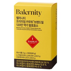 밸러니티 프리미엄 카무트 브랜드밀 효소 30p, 1개, 60g