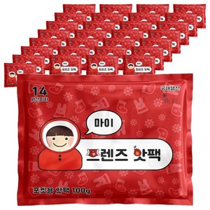 인라이프 국내 제조 포켓형 마이 프렌즈 핫팩 100g, 60개
