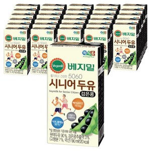 베지밀 5060 시니어 두유 검은콩, 190ml, 32개