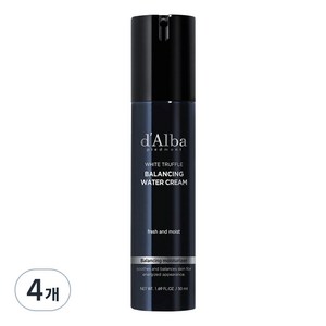 달바 올인원 맨즈 밸런싱 워터 크림 + 기프트백, 50ml, 4개