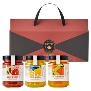 이디야 꿀과일청 선물세트, 꿀레몬청 350g + 꿀자몽청 350g + 꿀한라봉청 350g, 4개