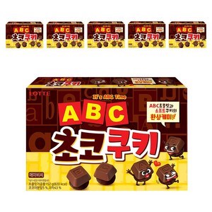 롯데웰푸드 ABC초코쿠키, 152g, 6개