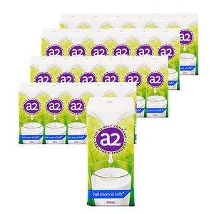 에이투밀크 멸균우유, 200ml, 24개