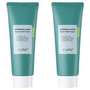 김정문알로에 큐어 인텐시브 알로에 배리어 릴리프 크림, 100g, 2개