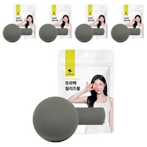 트라택 릴리즈 마사지볼 기본형, 그레이, 5개