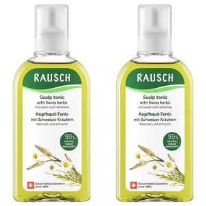 라우쉬 스위스 허벌 헤어 토닉, 200ml, 2개