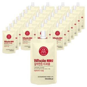 통째로 갈아만든 진짜 사과즙, 100ml, 90개