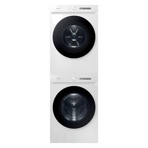 삼성전자 비스포크 그랑데 AI 드럼세탁기 WF24CB8650BW + 건조기 DV20CB8600BW 24kg + 20kg 상단직렬설치키트 방문설치, WF24CB8650BW(세탁기), DV20CB8600BW(건조기), 화이트