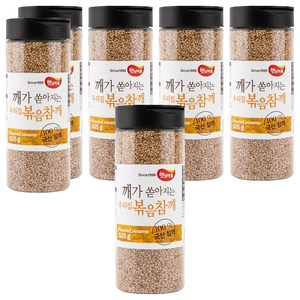햇님마을 국산 100% 깨가 쏟아지는 우리집 볶음참깨, 105g, 6개
