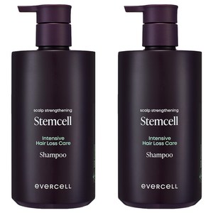 에버셀 두피강화 스템셀 집중케어 탈모증상완화 샴푸, 500g, 2개