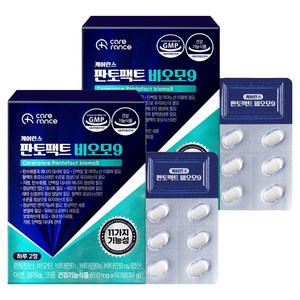 케어란스 판토팩트 비오모 9 영양제 39g, 2개, 60정