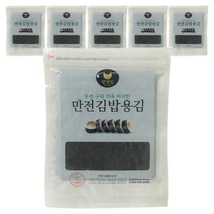 만전김 두번구운 김밥용 김, 115g, 6개