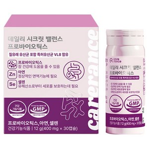 케어란스 데일리 시크릿 밸런스 프로바이오틱스 12g, 1개, 30정