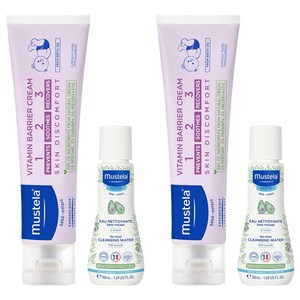 무스텔라 비타민 배리어 크림 123 100ml + 노-린스 클렌징 워터 50ml 세트, 2세트