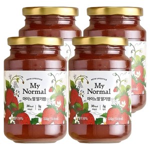 마이노멀 딸기잼, 320g, 4개