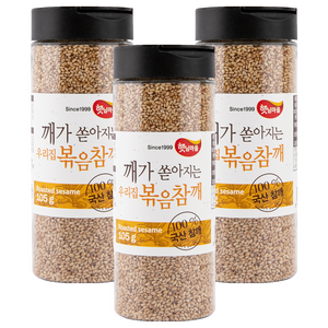 햇님마을 국산 100% 깨가 쏟아지는 우리집 볶음참깨, 105g, 3개