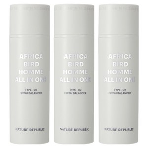네이처리퍼블릭 아프리카 버드 옴므 올인원 프레시 밸런서, 150ml, 3개