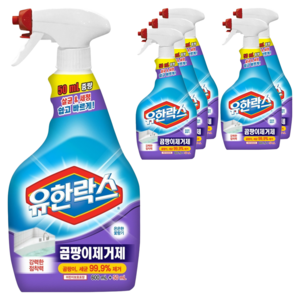 유한락스 곰팡이제거제, 650ml, 6개