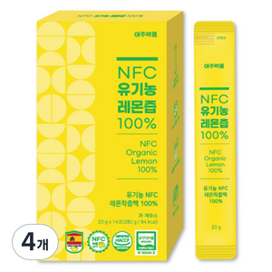 아주약품 NFC 유기농 레몬즙, 280g, 56개