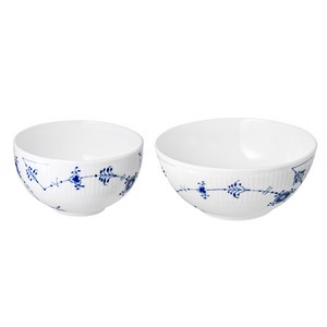 로얄코펜하겐 블루 코펜하겐 한식기 밥그릇 + 국그릇 세트, 블루 + 화이트, 1세트